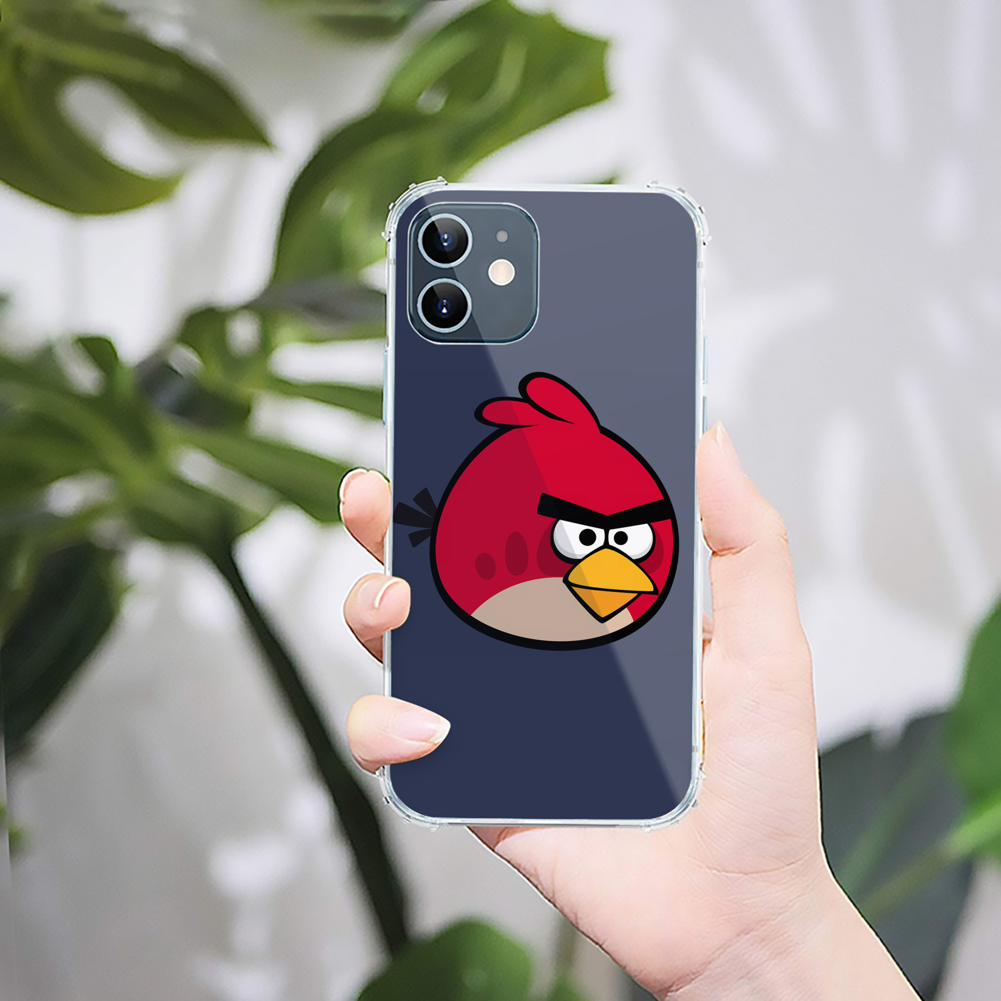 （画像用） Angry Birds アングリーバード 【iPhone 12シリーズ対応】透明スマホケース（クリアソフトケース）